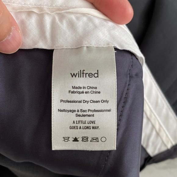 Aritzia wilfred charcoal Fremont pant sz 4 preloved - Picture 5 of 12